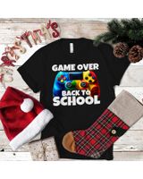 Game Over Back To School - Gaming Controller - Kids Gamer Shirt Unisex Standard T-Shirt black s